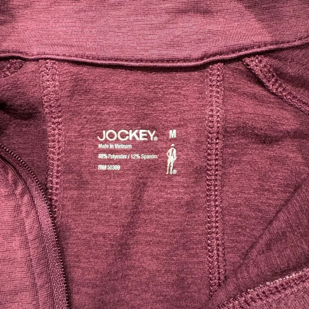 341. Jockey Women's Maroon Half-Zip Performance Pullover Size Medium